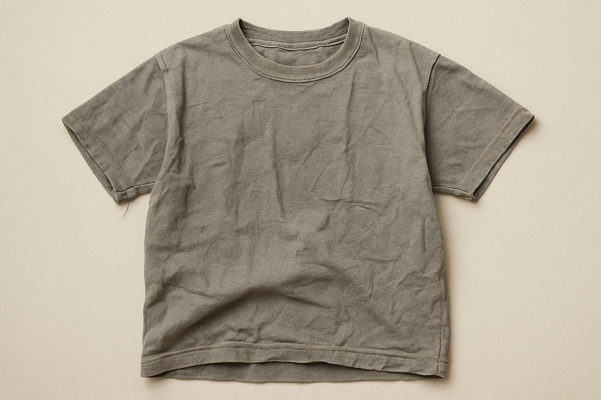 a t-shirt that looks cheap, boxy, uncomfortable and not so good